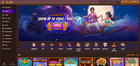 AbuKing Casinos Homepage
