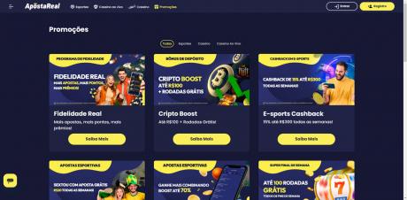 Aplicativos ApostaReal Homepage
