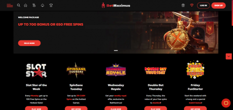 BetMaximuss Homepage