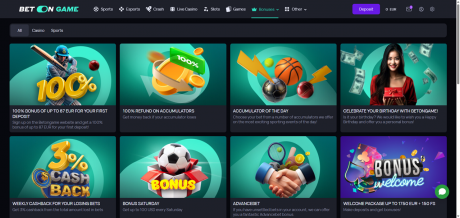 BetOnGames Homepage