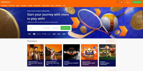 Betsson Homepage