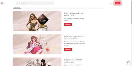 Bitcasino.ios Homepage