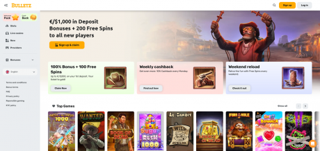 Bulletz Casinos Homepage