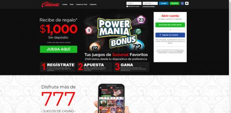 Caliente.mx Homepage