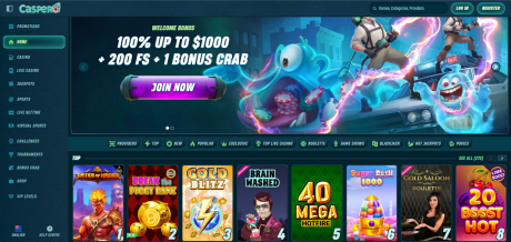 Caspero Casinos Homepage