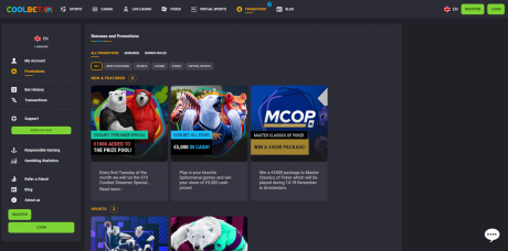 Coolbets Homepage