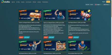 Destinobet Casino Homepage