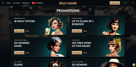 Dolly Casinos Homepage