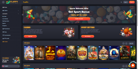 Flappy Casino sovellukset Homepage