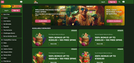 FreakyBillions Homepage