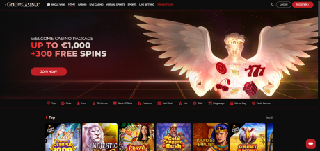 GodOfCasinos Homepage