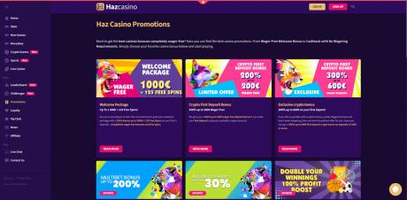 Haz Casinos Homepage