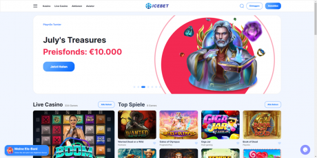 Icebet Casinos Homepage