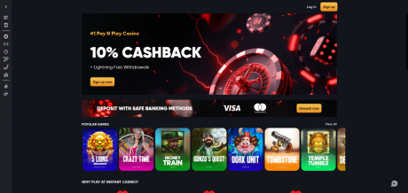 Instant Casinos Homepage