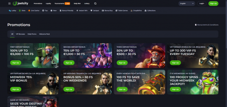 Jeetcity Casinos Homepage