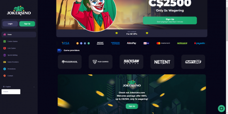 Jokersino Casinos Homepage