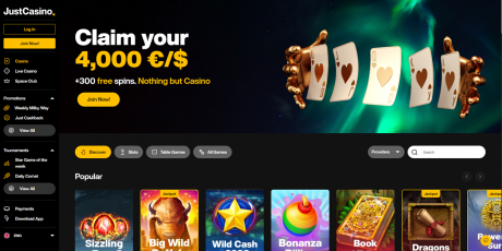 تطبيق Just Casino Homepage