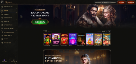 Kyngs Casinos Homepage