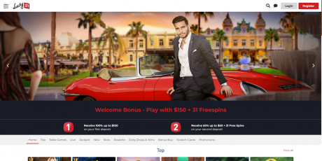 Lucky31 Casinos Homepage