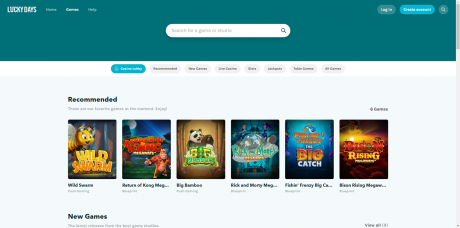 تطبيق كازينو LuckyDays Homepage