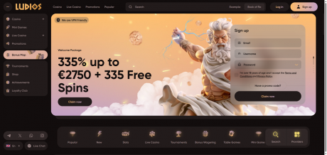 Ludios Casinos Homepage