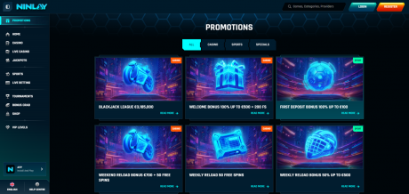 Ninlay Casinos Homepage