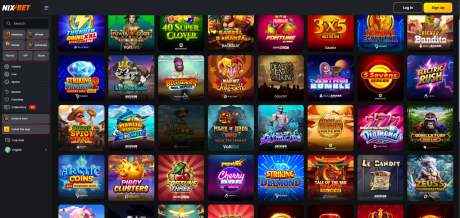 Nixbet Casinos Homepage