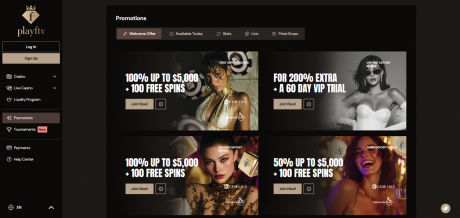 PlayFashionTV Casinos Homepage