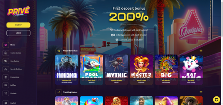PriveCasinos Homepage