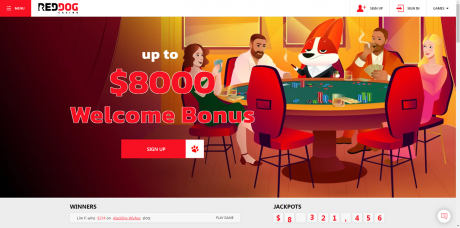 Red Dog Casinos Homepage