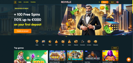 RichVille Casinos Homepage