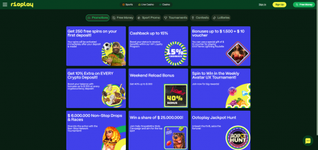 RioPlay Casinos Homepage