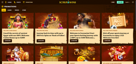 Scarawins Casinos Homepage