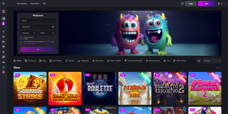 ScreamCasinos Homepage