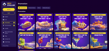 SpinStellars Homepage