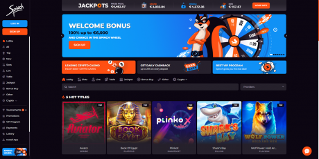 Spinch Casinos Homepage