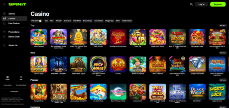 Spinit Casinos Homepage