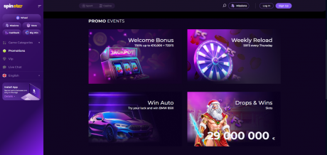 Spinstar Casinos Homepage