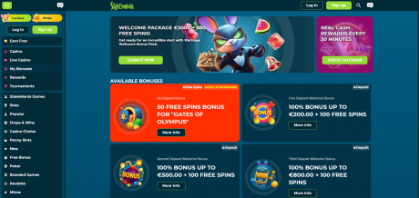 StakeManias Homepage