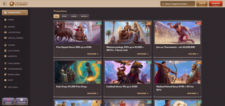ViciBet Homepage