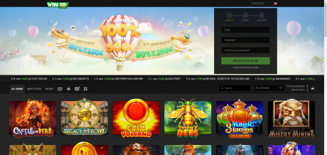 Wino Casino Homepage