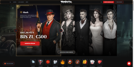 WinDetta Casinos Homepage