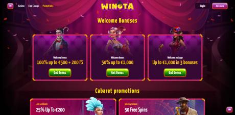 Winota Casinos Homepage
