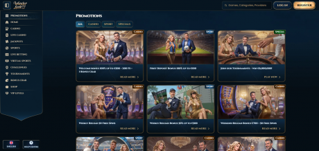 WonderLuck Casinos Homepage