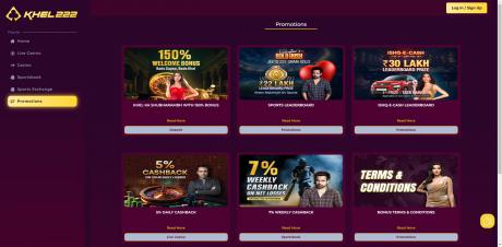 Khel222 Casinos Homepage