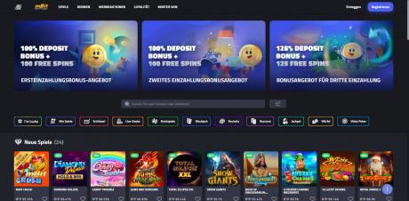 mBit Casinos Homepage