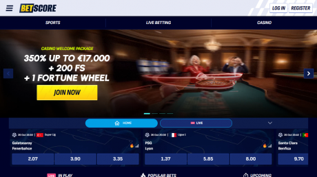 BetScores Homepage