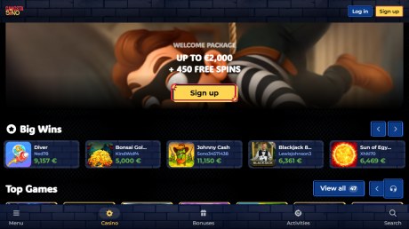 Gangstasinos Homepage