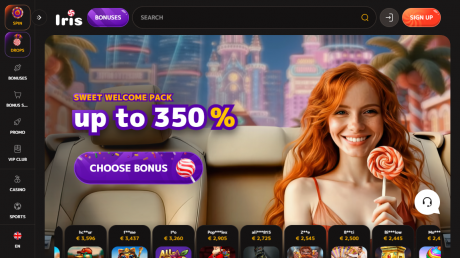 Iris Casino Homepage