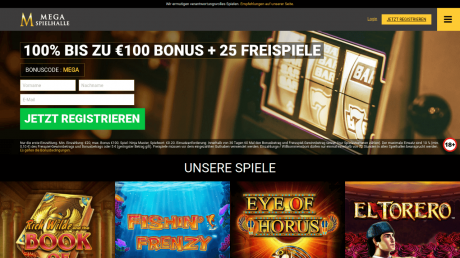 Mega Casinos Homepage